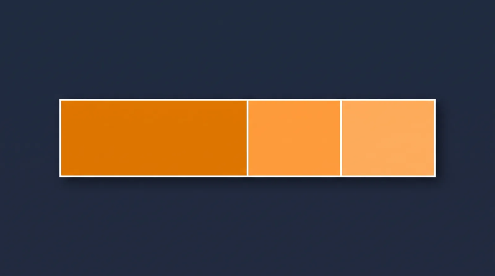 Bar split into three orange segments: one half-width segment for the national component and two quarter-width segments for the local or state and individual components